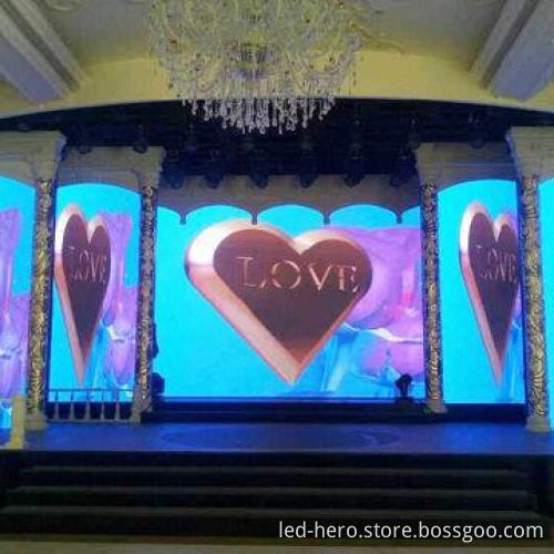 Beautiful LED mesh display, fashion design, good transparency, light weight, easy install and move